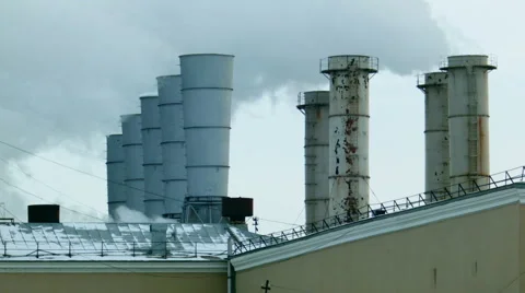 Factory pipe Stock Footage 48287234