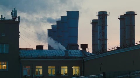 Factory pipe Stock Footage 52829034