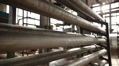 Factory pipe, new technologies friendliness Stock Footage 49071397