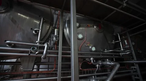 Factory pipe, new technologies friendliness Video stock 49071511