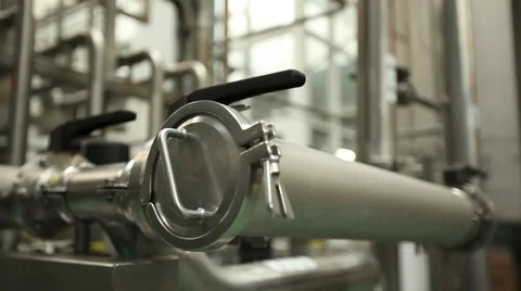 Factory pipe, new technologies friendliness Stock Footage 49071534