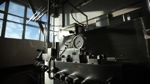 Factory pipe, new technologies friendliness Stock Footage 49071586