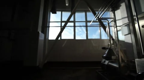 Factory pipe, new technologies friendliness Stock Footage 49071691