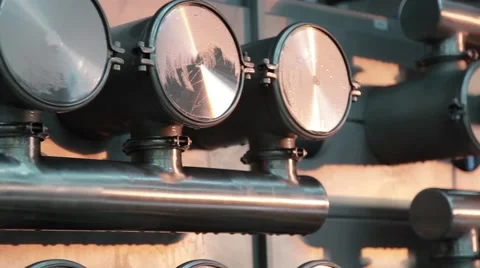 Factory pipe, new technologies friendliness Stock Footage 49071752