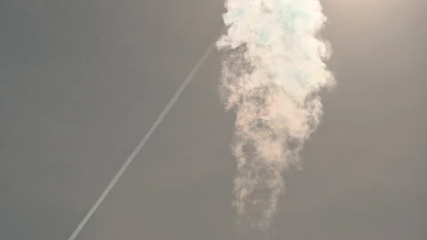 Factory pipe polluting air Stock Footage 171885105