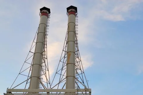 Factory pipes Stock Photos