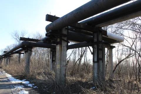 Factory process pipeline Stock Photos