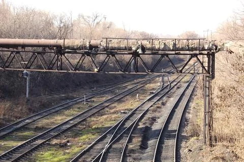 Factory process pipeline Stock Photos
