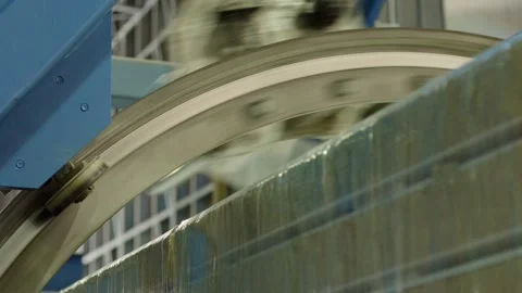 A factory that produces insulation material. Stock Footage 169491353