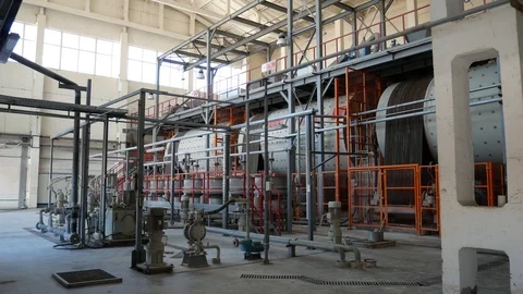 Factory for Production of Ceramic Tiles Stock Footage 88209112