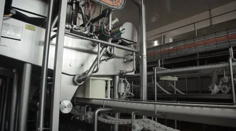 Factory production of cheese Stock Footage 49071933