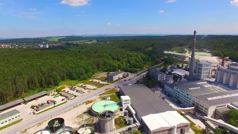 Factory for production of clay, kaolin and grog products. Video stock 76717962