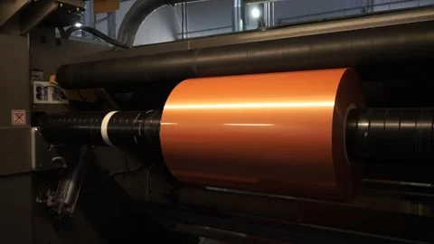 Factory for the production of conveyor belts. Video stock 252486148