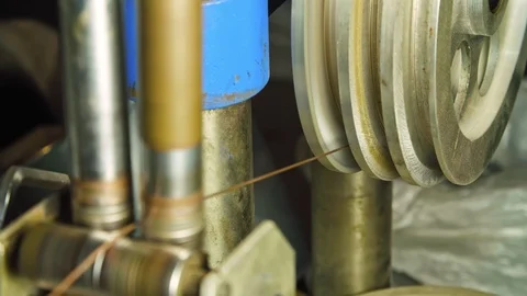 Factory for the production of electrical wires for electrical and home Stock Footage 101338821