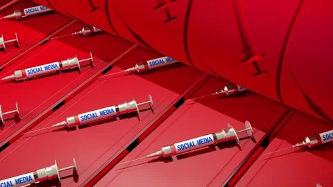 Factory production line creating addictive syringes with the inscription So.. Stock Footage 264498213