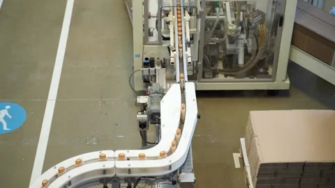 Factory production line, the new plastic bottles on the conveyor Vidéo 154030035