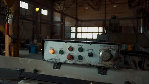 Factory production machine tools welding metal Stock Footage 129893938