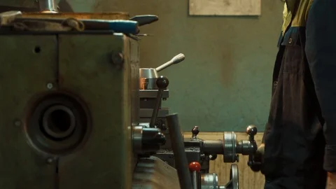 Factory production machine tools welding metal Stock Footage 129894002