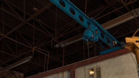 Factory production machine tools welding metal Stock Footage 129894009