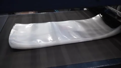 Factory for the production of packaging materials Stock Footage 252486514