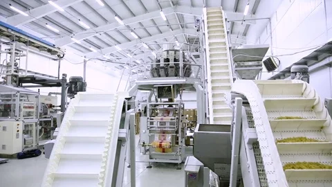 Factory for the production of pasta Stock Footage 71312045