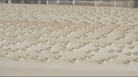 Factory for the production of sweets drying flour sugar Stock Footage 114420198