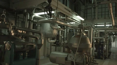 Factory Production of Vegetable Oils Stock Footage 42755342