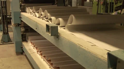 Factory for the production of wallpapers Video stock 24951345