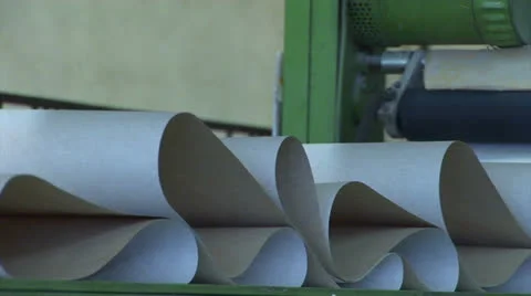Factory for the production of wallpapers Vídeo Stock 24955103
