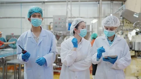 Factory Professionals in Vigilance 스톡 동영상 331839655