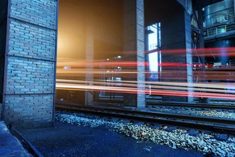 Factory railway Stock Photos