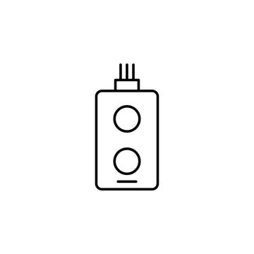 Factory, remote controller, buttons icon. Element of production icon for mobile Stock Illustration