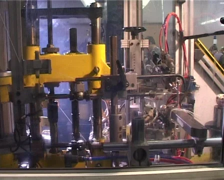 Factory robot cut wires Stock Footage 120003