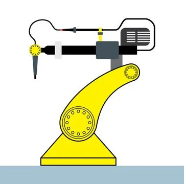 Factory Robot Machine Stock Illustration