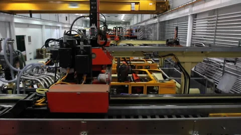 Factory Robotics Crane Shot Vidéo 933725