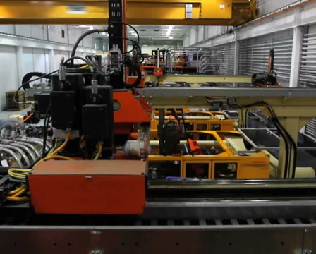 Factory Robotics Crane Shot Stock Footage 936145