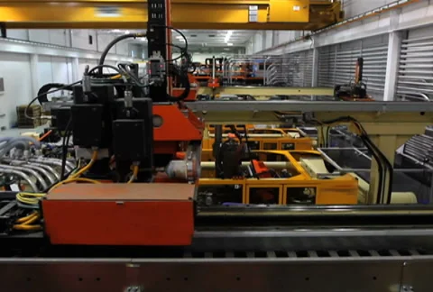 Factory Robotics Crane Shot Stock Footage 936186