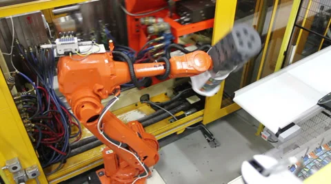 Factory Robotics Stock Footage 38009989