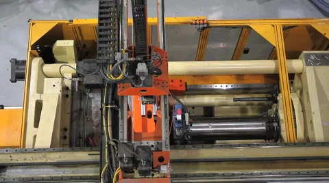 Factory Robotics Top View 3 Video stock 927570