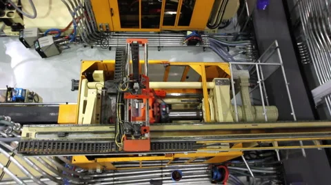 Factory Robotics Top View Stock Footage 939815