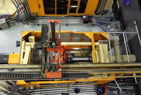 Factory Robotics Top View Stock Footage 939824