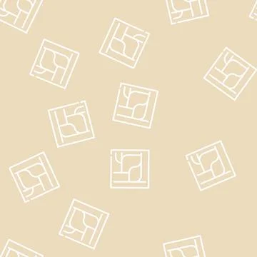 Factory route system line vector seamless pattern Stockillustratie