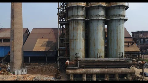 Factory ruins Video stock 91927261