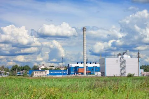 Factory in the rural Stock Photos