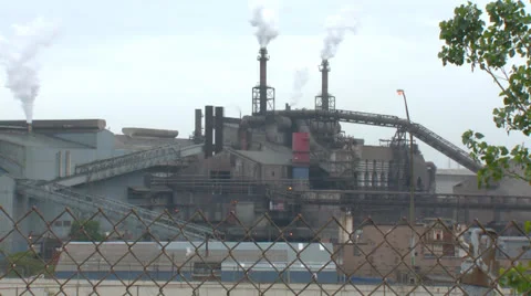 factory in the rust belt Stock Video Pond5