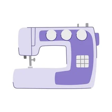 Factory sew machine cartoon vector illustration Stock Illustration