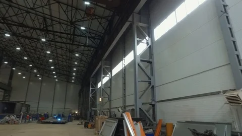 Factory shop panorama 2 Video stock 94112630