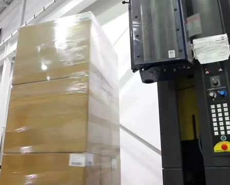 Factory Shrink Wrap 2 Stock Footage 939801