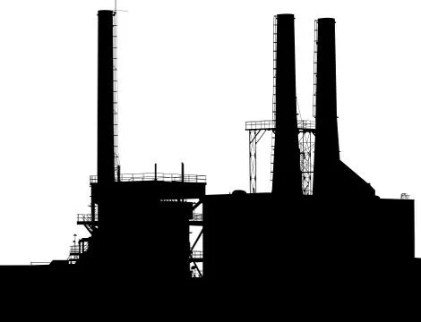Factory silhouette Illustration