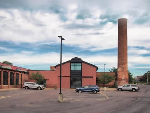 Factory with skeleton staff Stock Photos